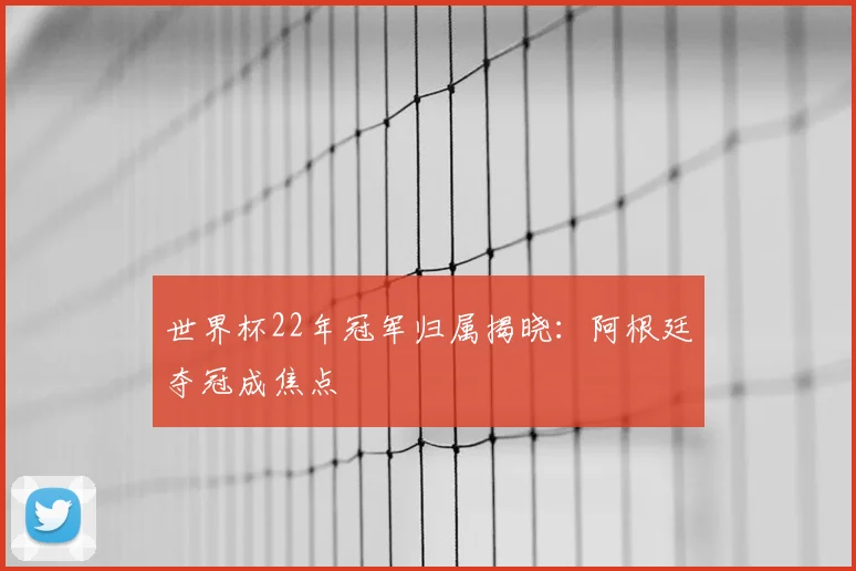 世界杯22年冠军归属揭晓:阿根廷夺冠成焦点